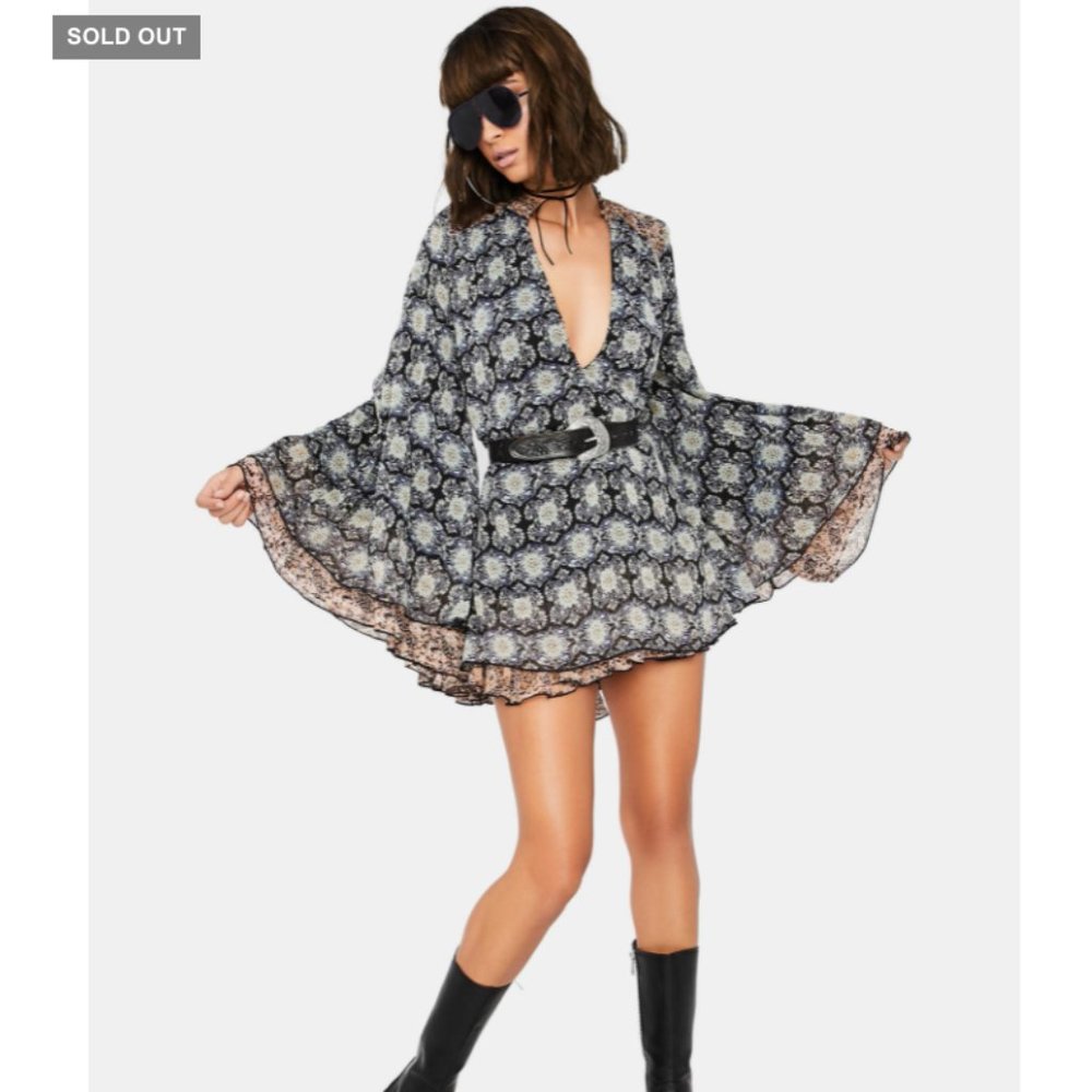 Free People Gabi Tunic Dress Size Medium